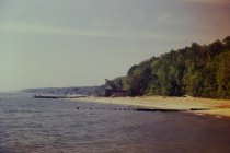 View south along the beach